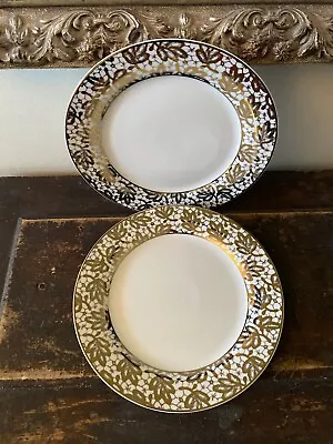 2 Gabbay Gold Lace Dinner Plates • $27.95