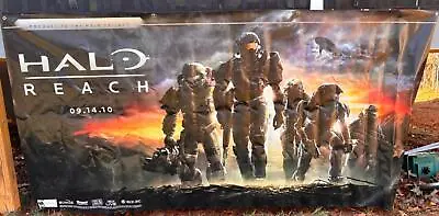 Halo Reach Xbox 360 2010 Vinyl Banner Wall Poster Official Advertising Art • £337.79