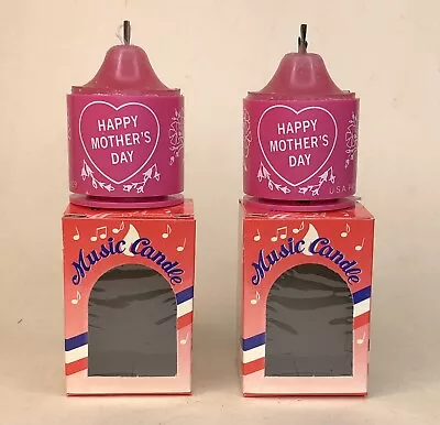 Musical Candle Mother’s Day Pink Votive Plays Music When Lit • $12