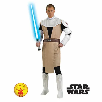Star Wars Obi Wan Kenobi Costume Mens Adult Halloween Fancy Dress Licensed M/XL • £55.75
