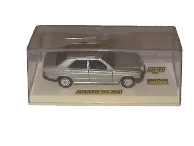 Mercedes-Benz 190 W201 1982 Silver Diecast 1:43 Solido 1506 • $10.09