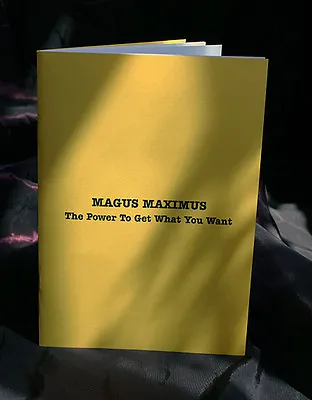 £40 • Buy THE POWER TO GET WHAT YOU WANT, Magus Maximus , Finbarr Grimoire, Magick, Occult