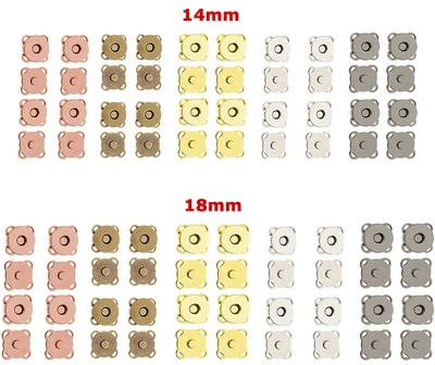 £2.89 • Buy Sew On Magnetic Buttons Snap Fasteners 14/18mm Clasp Closures DIY Crafts Making