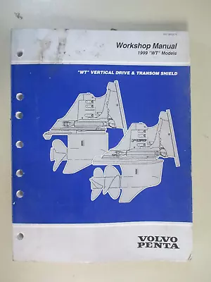 1999 Oem Volvo Penta Workshop Manual  Wt  Vertical Drive & Transom Shield • $34.99