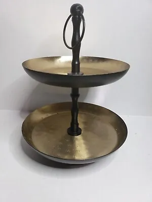 Kirlands Two Tier Metal Seving Tray Stand • $16.50