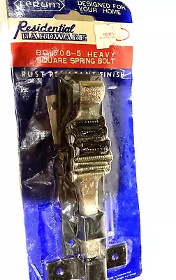 NOS Ferum Residential Hardware Heavy Square Spring Bolt BD 508-5 Rust Resistant • $12.95