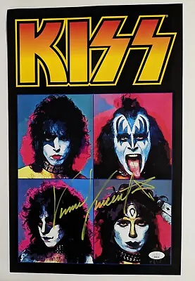 VINNIE VINCENT Signed 11x17 KISS Poster Autograph JSA BAS BECKETT COA F • $99.99