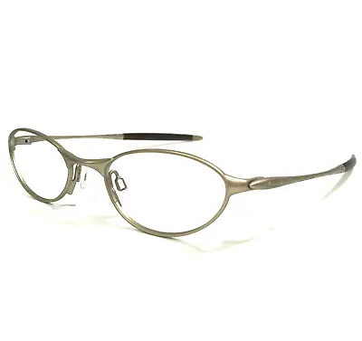 Vintage Oakley Eyeglasses Frames O1 11-600 Platinum Matte Light Gold 48-19-130 • $69.99