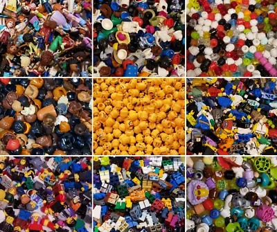 LEGO Minifigures Lot Bulk YOU PICK Torsos Heads Legs Hair Helmets Body Parts • $6.29