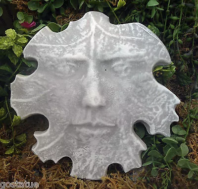 Leaf Face Plastic Mold Plaster Cement Concrete Resin Mould  9  X 8  X 1/2  Thick • $23