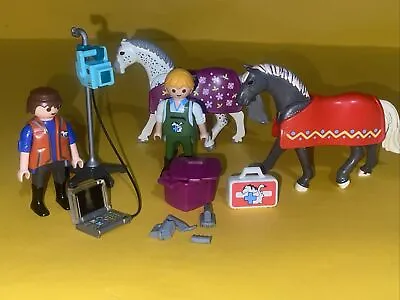 Playmobil 5533 Vets Scanner Horses   Stables With EXTRAS • £5.99