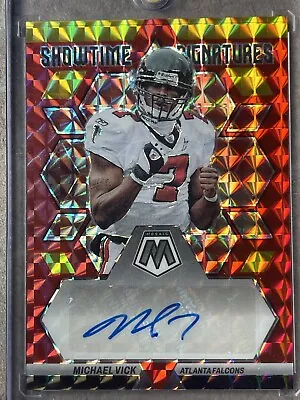 Mosaic 2023 Michael Vick Showtime Signatures Red Gold Fusion Choice Auto • $39.99