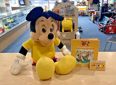 Walt Disney The Talking Mickey Mouse Show Plush Cassette Player W/ Book And Tape • £57.90