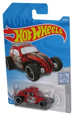 Hot Wheels Volkswagen 8/10 (2017) Red Custom Volkswagen Beetle Car 69/250 • $9.49
