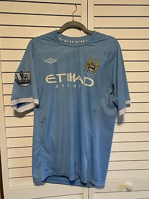 Manchester City Shirt Mens Large Soccer Jersey #21 David Silva Barclays Premier • $148.50