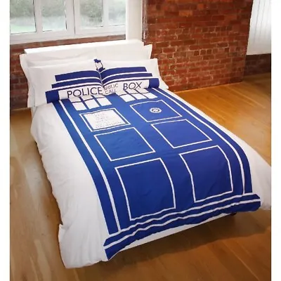 £39.99 • Buy Double Bed Duvet Cover Set Dr Who Tardis Police Box Bedding Set