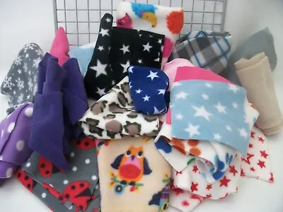 1 Kg**Mixed *** Polar Fleece Pieces***craft***remnants**scraps ***FREE POSTAGE** • £8.99