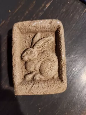 $28 • Buy Vintage Carruth Studios Hand Carved Stone Bunny Rabbit Art