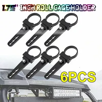 6x 1.75'' Bull Bar Roll Cage Tube Mount Bracket Clamps LED Work Light Offroad • $35.14