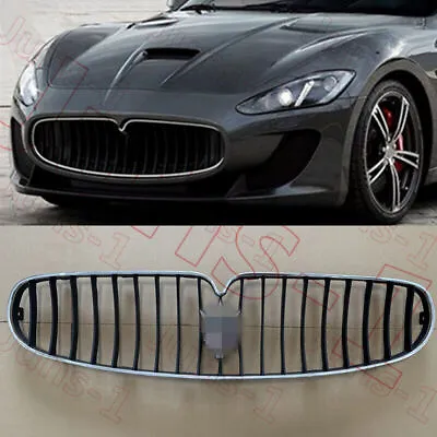 For Maserati GranTurismo 2008-2017 Black+Plating Front Bumper Center Hood Grille • $325