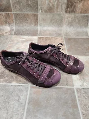 Merrell Women Shoes Size 10 Brown Purple Q Form Sneaker Leather Suede Lace Up • $22.99