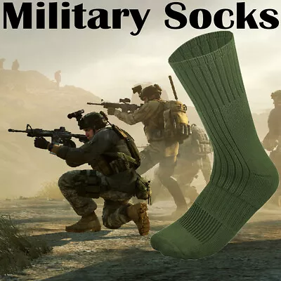 4 Pairs US Army Military Boot Socks Combat Trekking Hiking Out Door Activities • $15.99