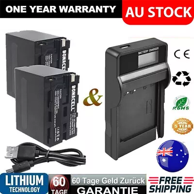 2X 8700mAh NP-F960 Battery + Charger For Sony NP-F970 F930 F950 CCD-RV Camera AU • $45.99
