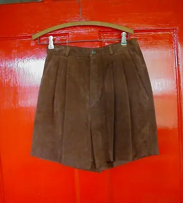 Vintage Womens Suede Shorts The Limited Size 10 28 Waist Bermuda Shorts • $19.99