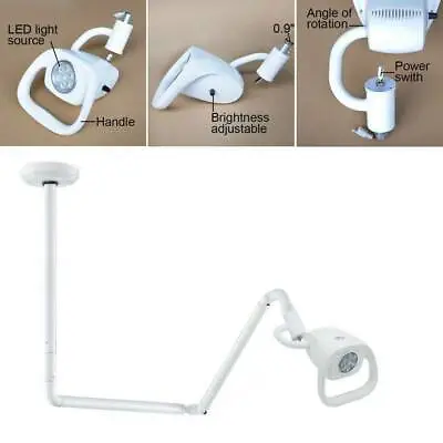 Dental 21W LED Exam Lamp Ceiling-Mounted Surgical Medical Inspection Light • $493.99