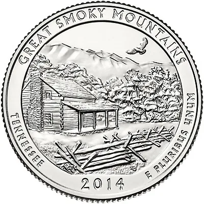 $1.85 • Buy 2014-d Great Smoky Mountains, Tn  Atb  National Park Quarter 1-coin Free Shippin