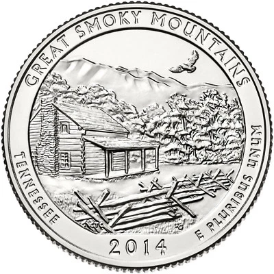 $1.85 • Buy 2014-p Great Smoky Mountains, Tn  Atb  National Park Quarter 1-coin Free Shippin