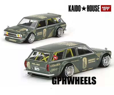 KAIDO HOUSE MINI GT DATSUN 510 WAGON COLLECTIBLE IMPORT RACE CAR -Green MIB • $16.95
