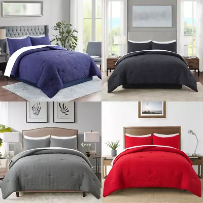 Down Alternative Comforter Set 3 PCS With Shams All Season Reversible Comforter • $28.98