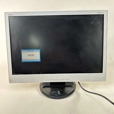 NEC LCD22wv-bk Monitor Computer Screen • £12.99