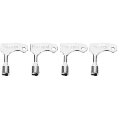  Set Of 4 Plumbers Tool Key Universal Radiator Wrench Pipeline • £12.15