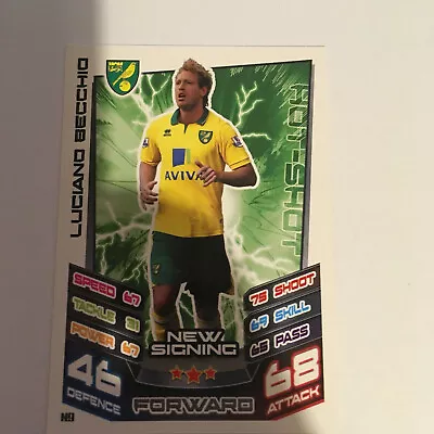 £0.99 • Buy Match Attax 2012 - 13  Card   Luciano Becchio  Norwich City  Hot Shot