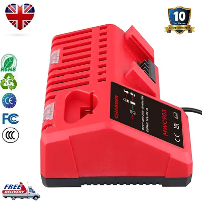 230V Lithium Li-ion M18 Battery Charger Replacement Tool For Milwaukee  18V Red • £16.59