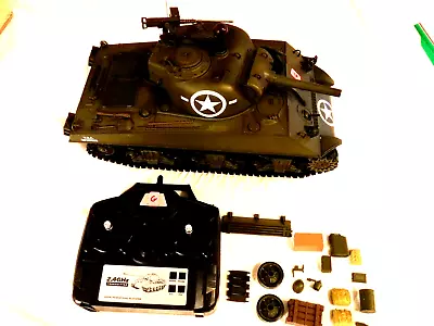 FREE ACCESSORIES 1/16 Heng Long RC US Sherman W/ 105mm Battle Ready 7.0 System • $105.95
