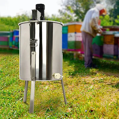 4/8 Frame Electric Bee Honey Extractor Beekeeping Equipment Stainless Steel 220V • £489.48