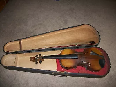 Antique Violin In Wooden Gsb Case • $99.99