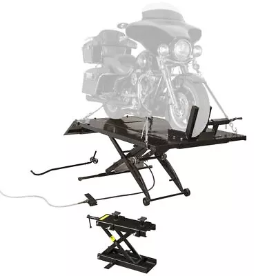 Black Widow Air Op Motorcycle Lift Table Cruiser V-Twin 1000 Lb • $1744.99