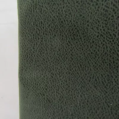 Leather-look Microfiber Green Micro-suede 2+ Yards Upholstery Fabric Remnant • $68