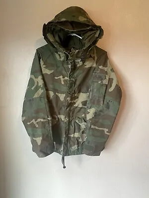 US ARMY Extreme Cold Weather Parka GORE WEAR Camo Small-Short Jacket Coat J-1296 • $110