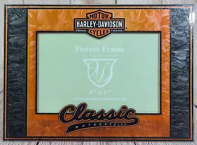 Memory Company Harley Davidson Horizontal Art Glass Picture Frame 4  X 6  2009 • $24.99