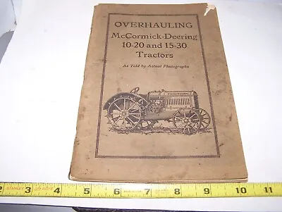 IHC McCORMICK DEERING 10-20 15-30 Tractor OVERHAUL Manual Hit Miss Motor Magneto • $109.95