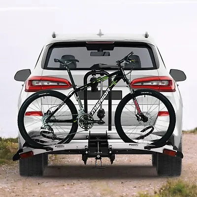 Koreyosh 2 Bike Rack Hitch Mount Aluminum W/ Smart Tilting Folding Fits Fat Tire • $317.99