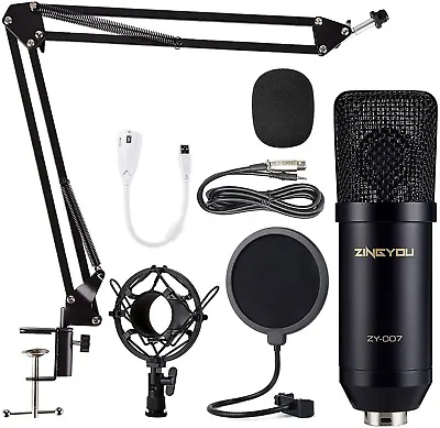 Professional Rap Studio Microphone Music Recording Kit Sing Auto-Tunes Equipmen • $41.99