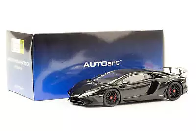 1:18 AutoArt Lamborghini Aventador LP750-4SV Superveloce 2015 Gloss Black 74556 • $170.69