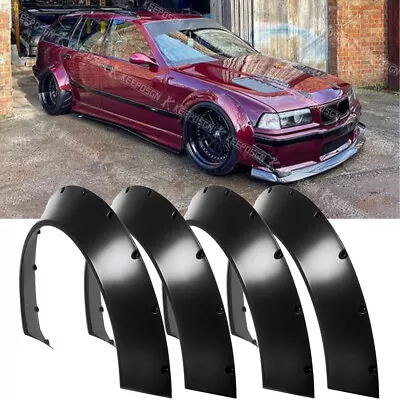 For 3 Series E36 E46 E90 E92 4PCS Fender Flares Extra Wide Body Kit Wheel Arches • $99.35