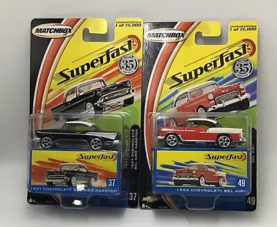 Matchbox Superfast 35 Years Lot Of 2 Chevrolet Bel Air Hardtops • $8